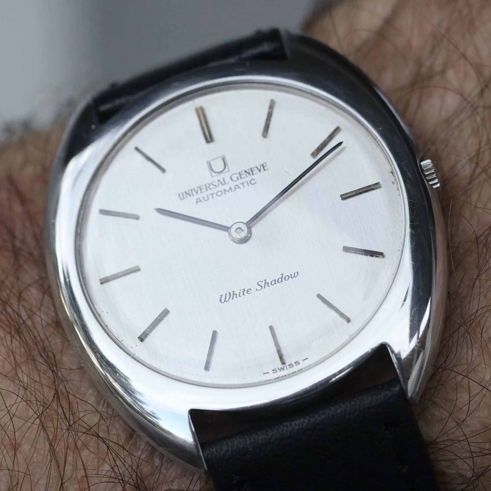 Universal Genève White Shadow - Boîtier Original Vintage 866142 - Microtor UG 66 - NOS (New Old Stock) - Rare